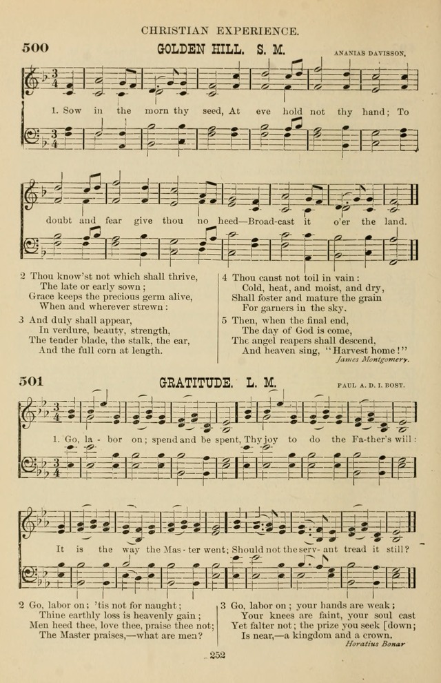 Hymn and Tune Book of the Methodist Episcopal Church, South (Round Note Ed.) page 252
