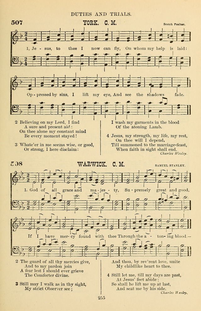 Hymn and Tune Book of the Methodist Episcopal Church, South (Round Note Ed.) page 255