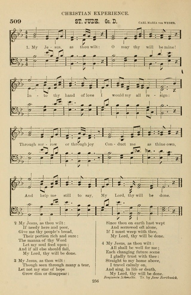 Hymn and Tune Book of the Methodist Episcopal Church, South (Round Note Ed.) page 256