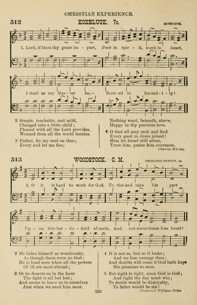 Hymn and Tune Book of the Methodist Episcopal Church, South (Round Note Ed.) page 258