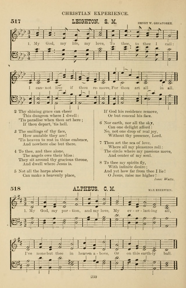 Hymn and Tune Book of the Methodist Episcopal Church, South (Round Note Ed.) page 260