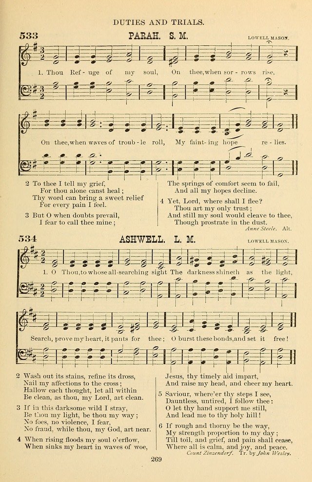 Hymn and Tune Book of the Methodist Episcopal Church, South (Round Note Ed.) page 269