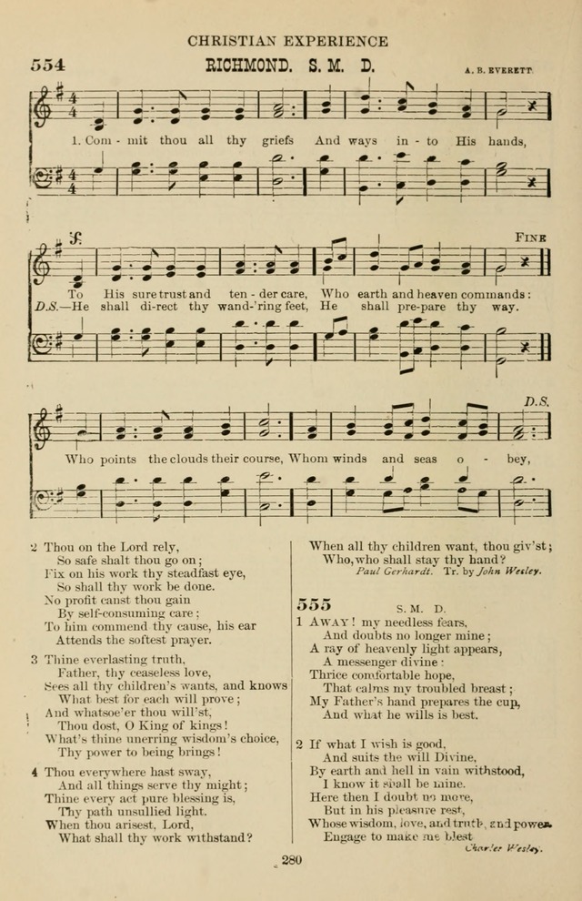 Hymn and Tune Book of the Methodist Episcopal Church, South (Round Note Ed.) page 280