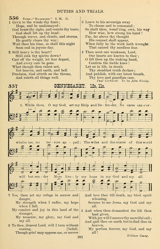Hymn and Tune Book of the Methodist Episcopal Church, South (Round Note Ed.) page 281