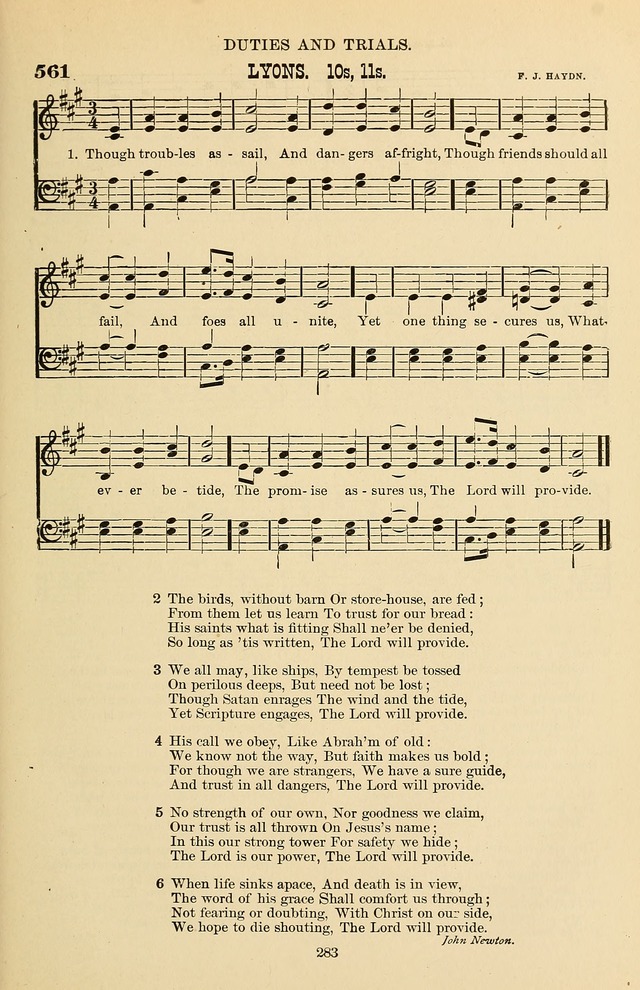 Hymn and Tune Book of the Methodist Episcopal Church, South (Round Note Ed.) page 283