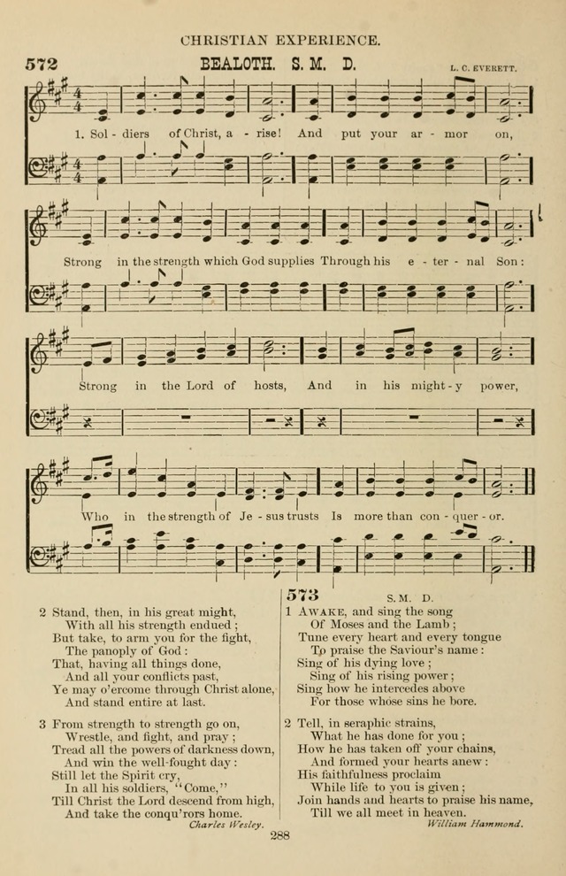 Hymn and Tune Book of the Methodist Episcopal Church, South (Round Note Ed.) page 288