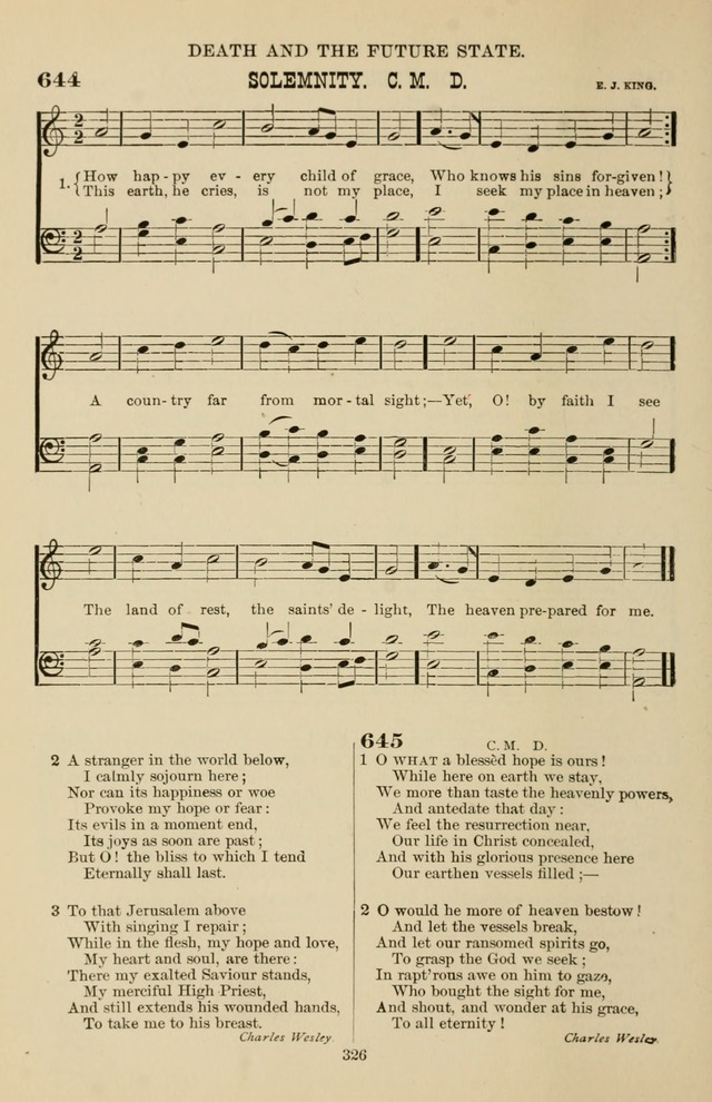 Hymn and Tune Book of the Methodist Episcopal Church, South (Round Note Ed.) page 326