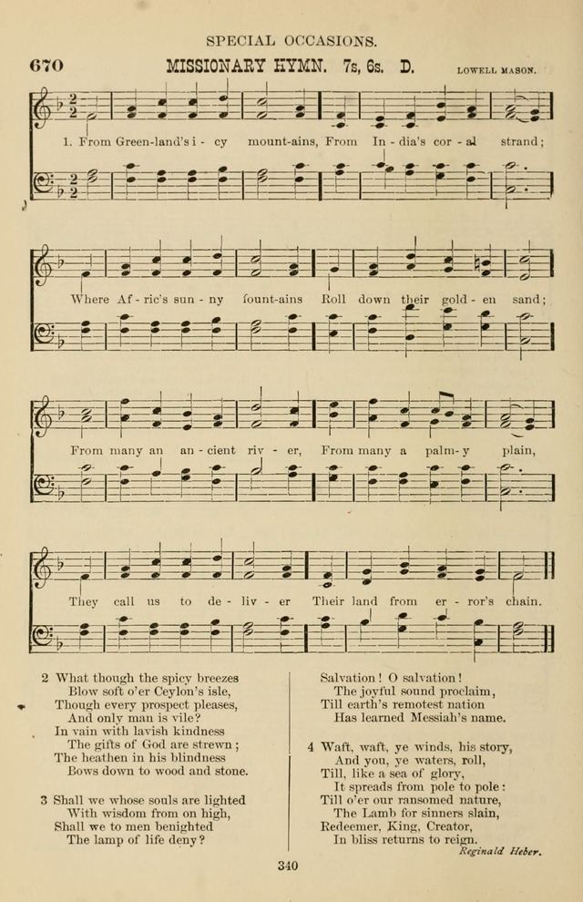 Hymn and Tune Book of the Methodist Episcopal Church, South (Round Note Ed.) page 340
