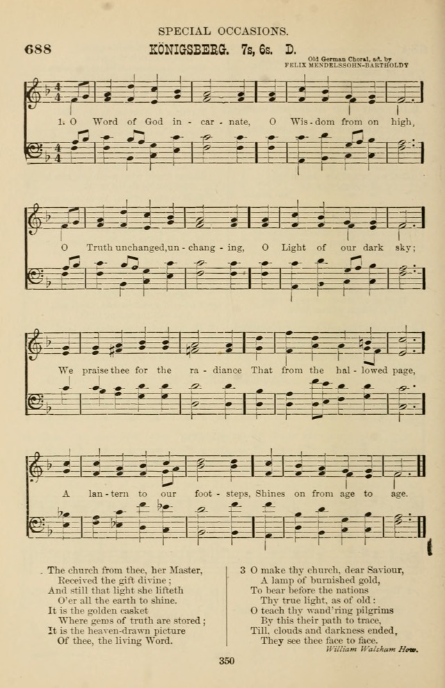 Hymn and Tune Book of the Methodist Episcopal Church, South (Round Note Ed.) page 350