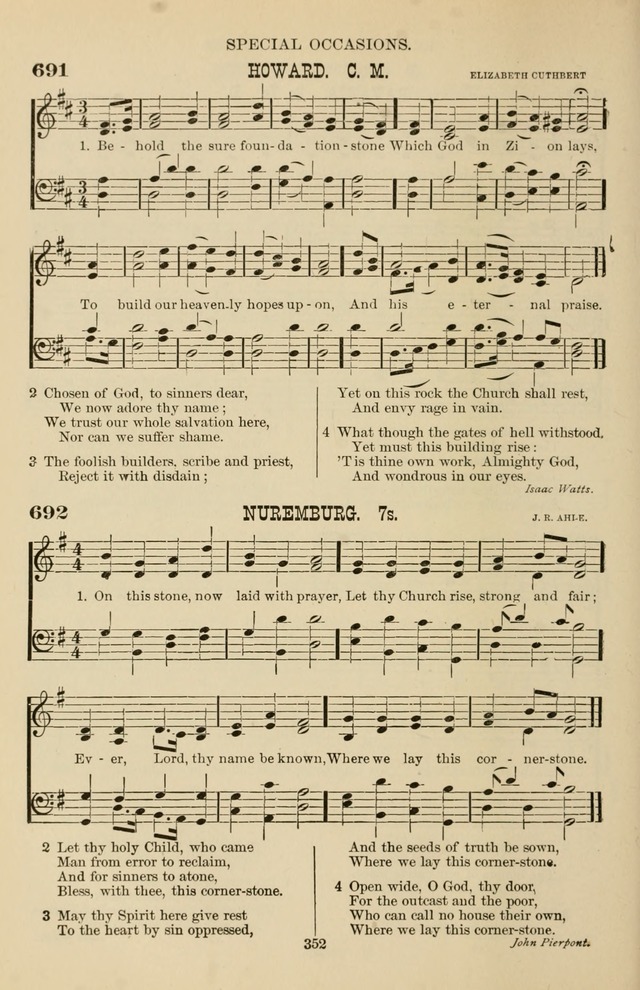 Hymn and Tune Book of the Methodist Episcopal Church, South (Round Note Ed.) page 352