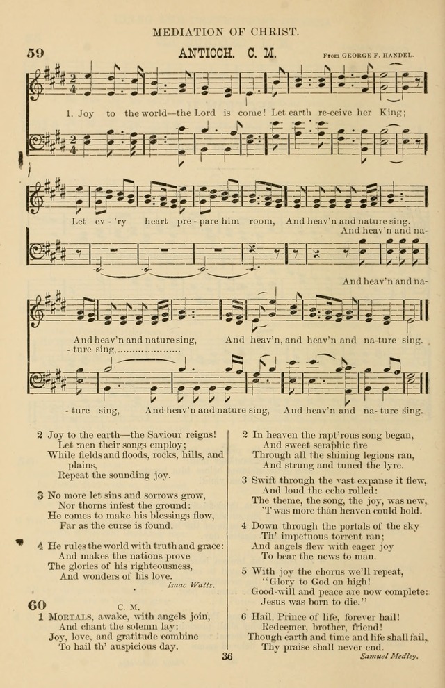 Hymn and Tune Book of the Methodist Episcopal Church, South (Round Note Ed.) page 36