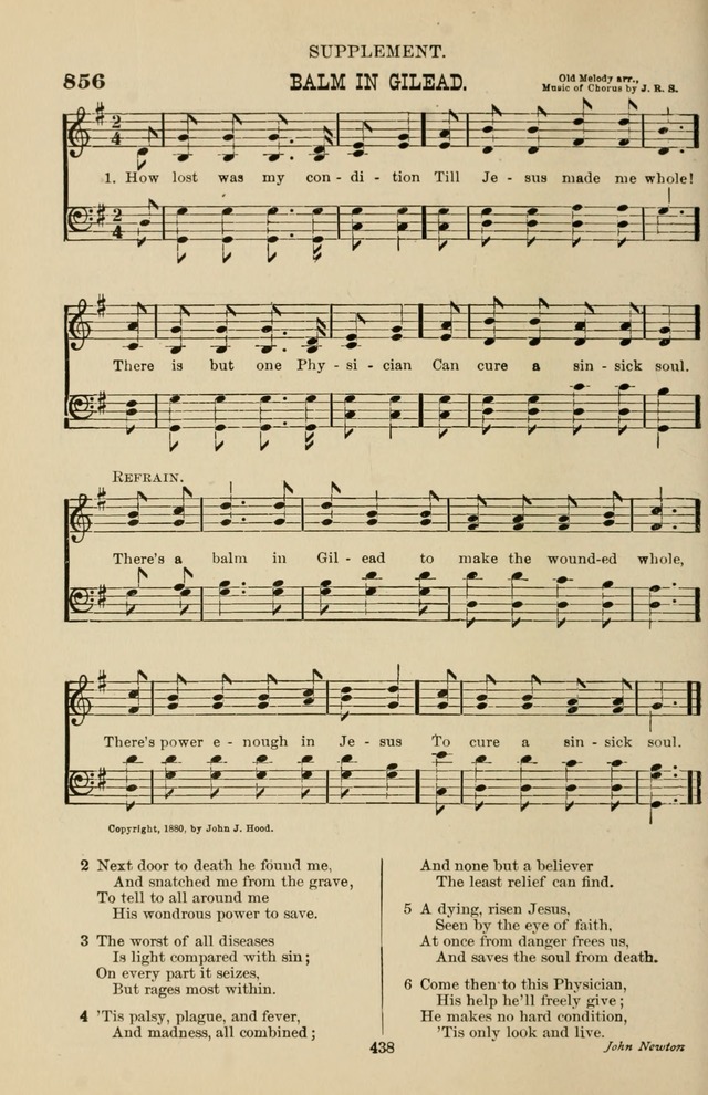Hymn and Tune Book of the Methodist Episcopal Church, South (Round Note Ed.) page 438