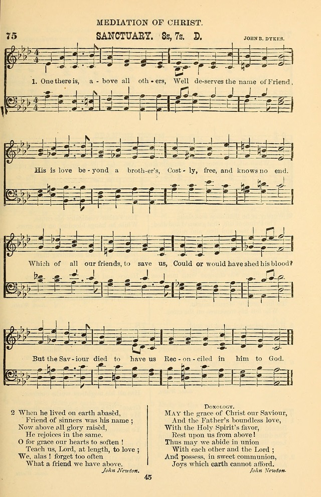 Hymn and Tune Book of the Methodist Episcopal Church, South (Round Note Ed.) page 45