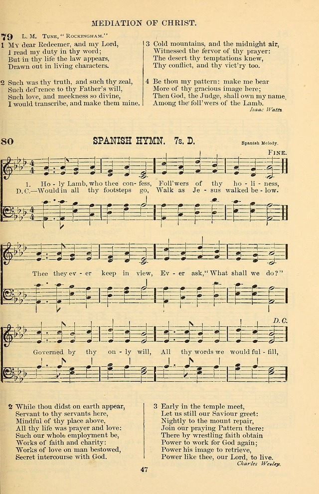Hymn and Tune Book of the Methodist Episcopal Church, South (Round Note Ed.) page 47