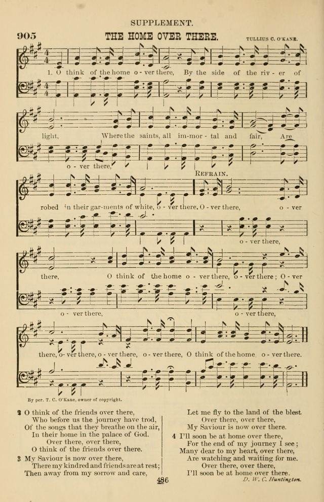 Hymn and Tune Book of the Methodist Episcopal Church, South (Round Note Ed.) page 486
