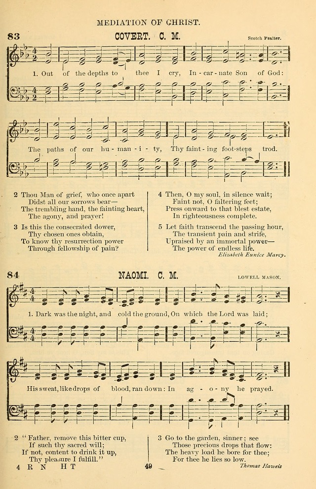 Hymn and Tune Book of the Methodist Episcopal Church, South (Round Note Ed.) page 49