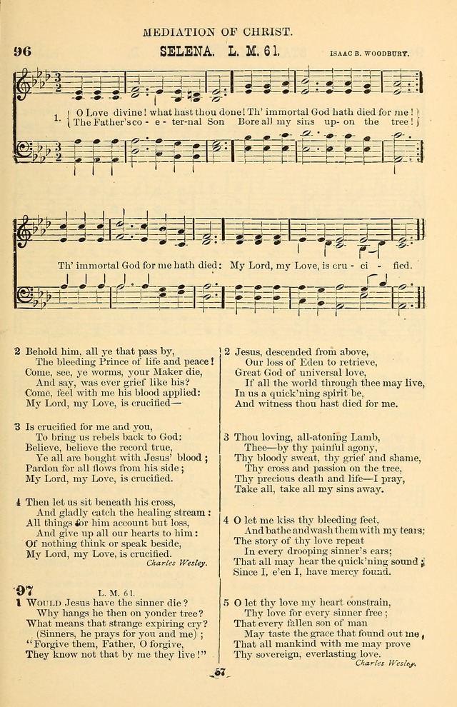 Hymn and Tune Book of the Methodist Episcopal Church, South (Round Note Ed.) page 57