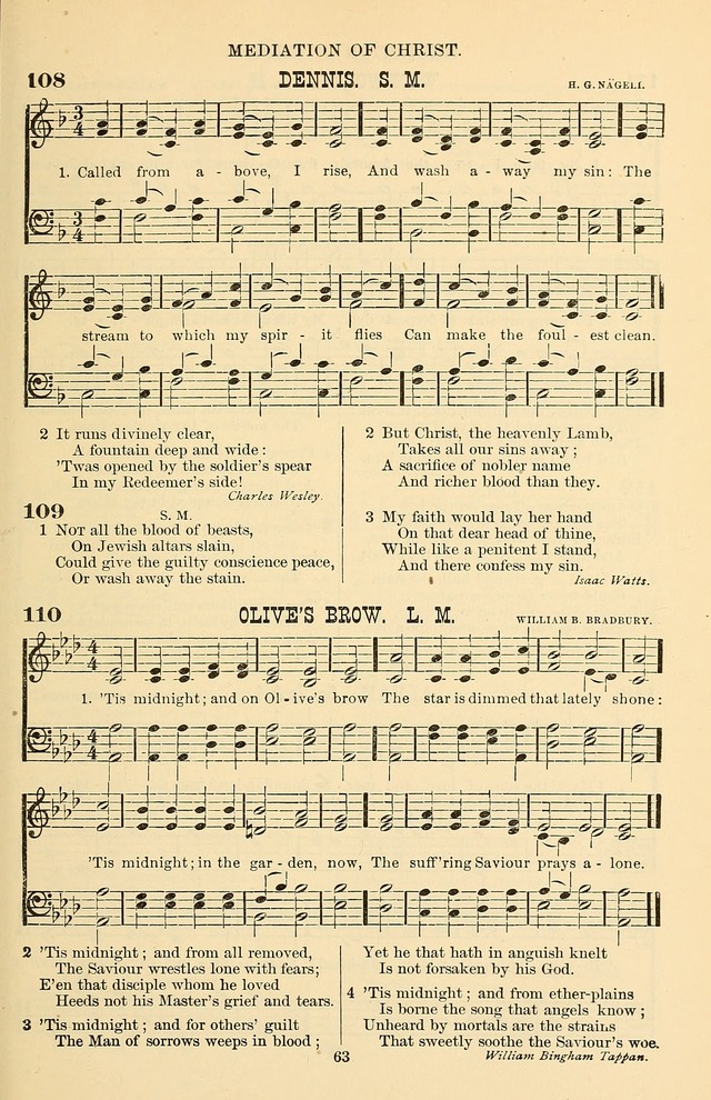 Hymn and Tune Book of the Methodist Episcopal Church, South (Round Note Ed.) page 63