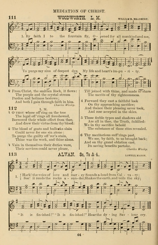 Hymn and Tune Book of the Methodist Episcopal Church, South (Round Note Ed.) page 64