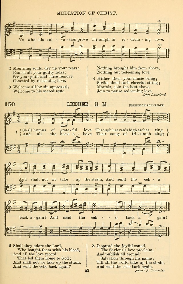 Hymn and Tune Book of the Methodist Episcopal Church, South (Round Note Ed.) page 83