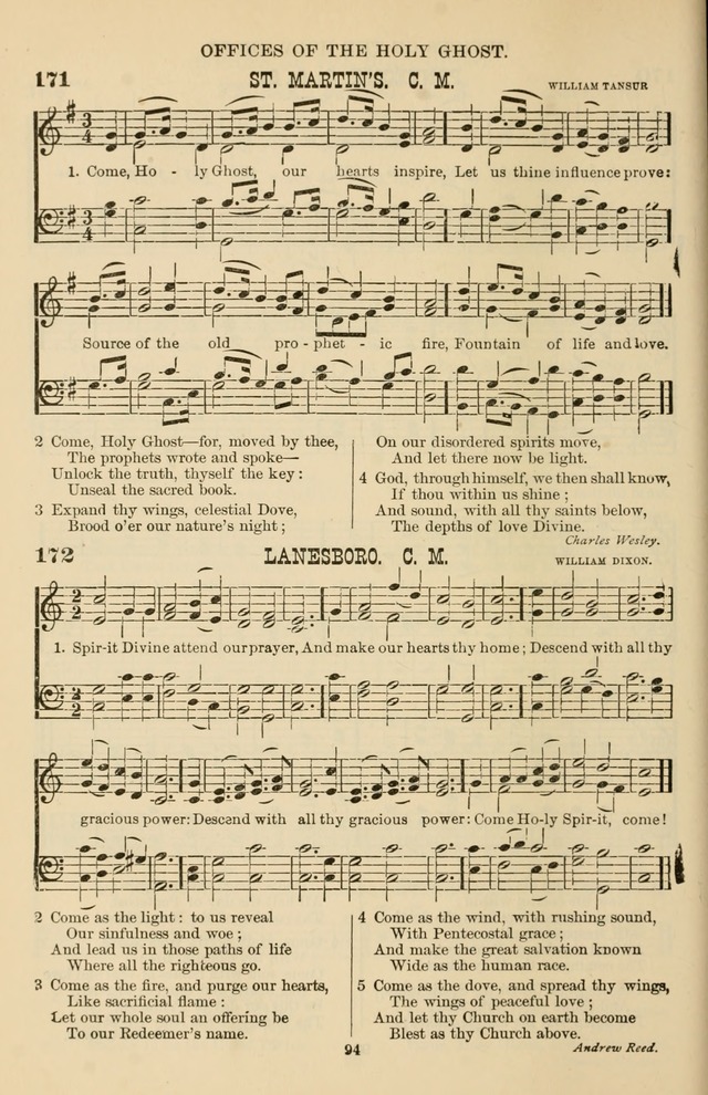 Hymn and Tune Book of the Methodist Episcopal Church, South (Round Note Ed.) page 94