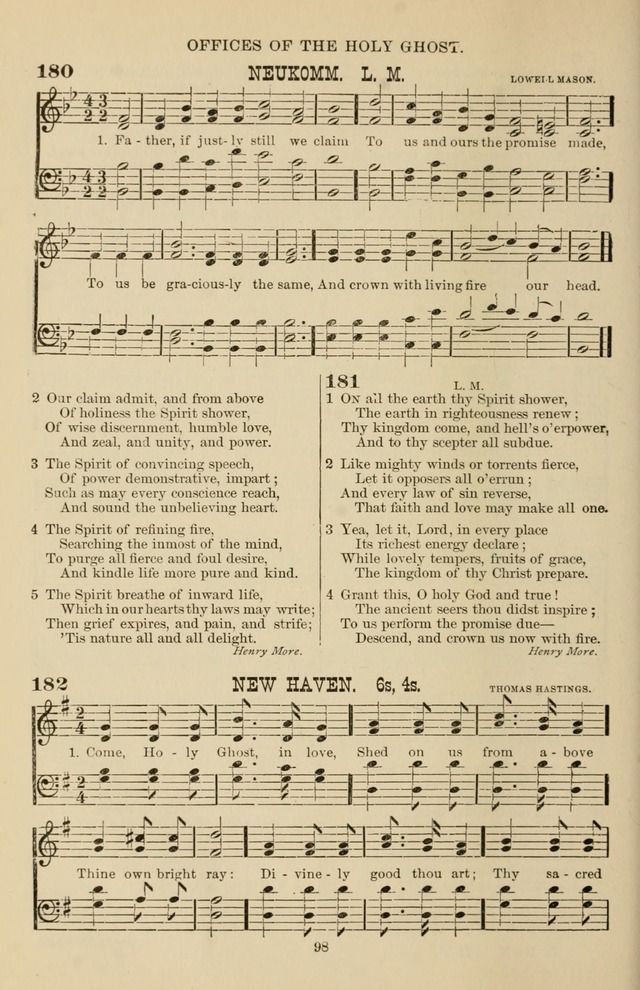 Hymn and Tune Book of the Methodist Episcopal Church, South (Round Note Ed.) page 98