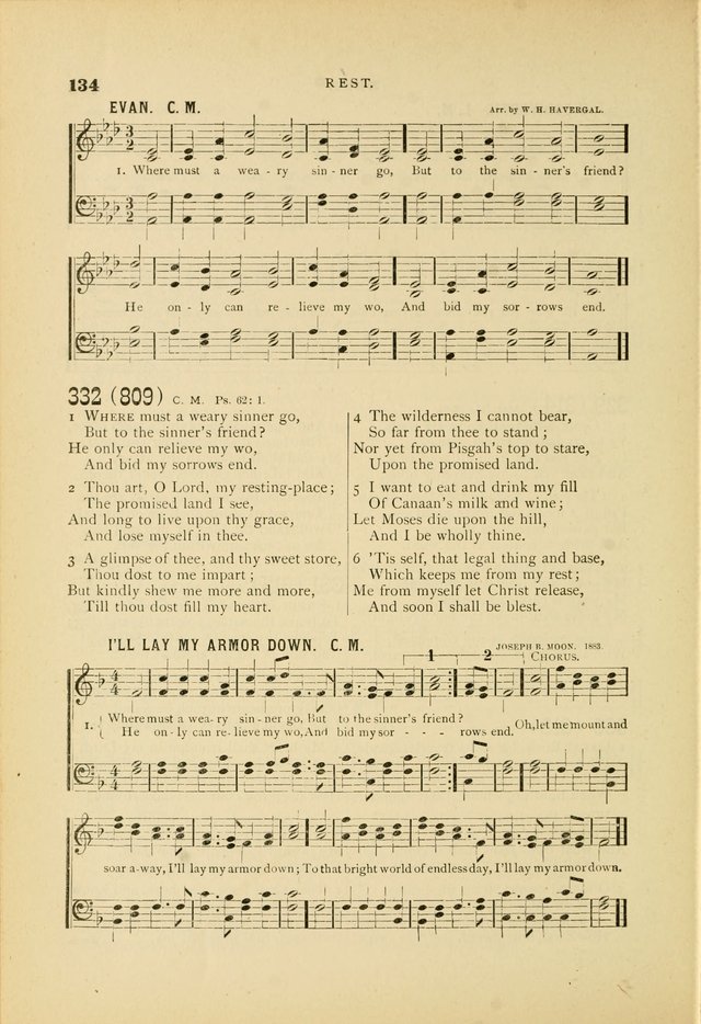 Hymn and Tune Book for Use in Old School or Primitive Baptist Churches page 134