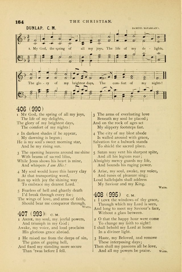 Hymn and Tune Book for Use in Old School or Primitive Baptist Churches page 164