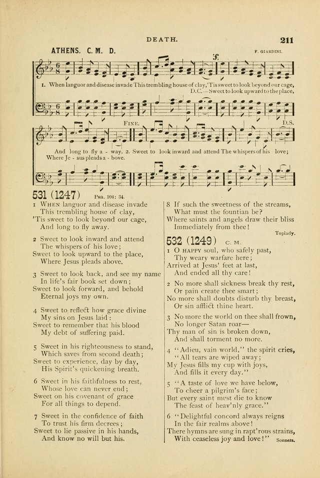 Hymn and Tune Book for Use in Old School or Primitive Baptist Churches page 211