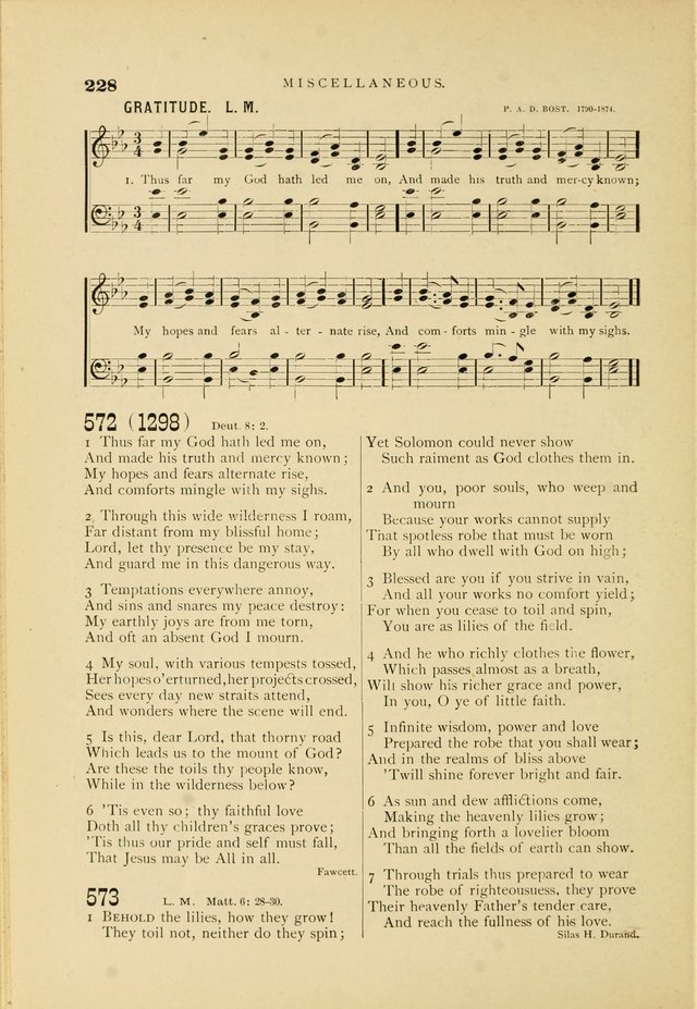Hymn and Tune Book for Use in Old School or Primitive Baptist Churches page 228