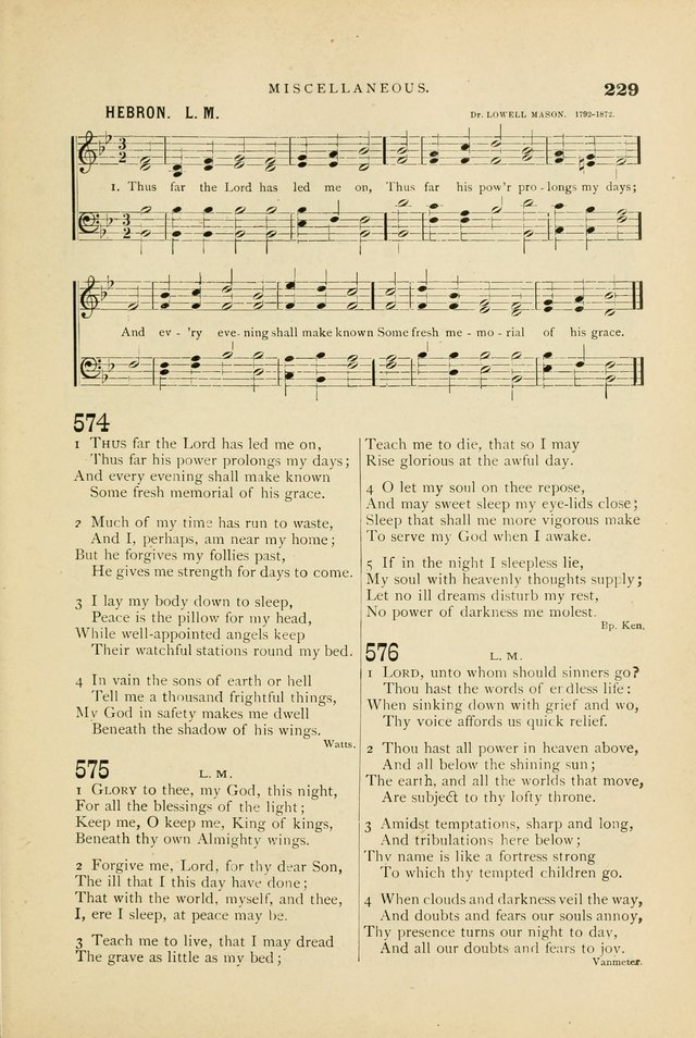Hymn and Tune Book for Use in Old School or Primitive Baptist Churches page 229