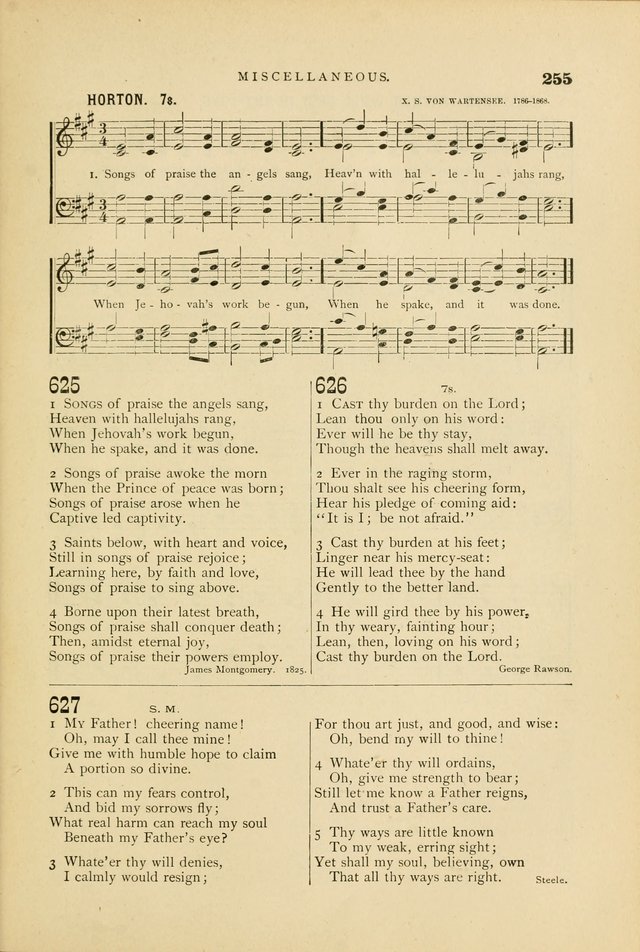 Hymn and Tune Book for Use in Old School or Primitive Baptist Churches page 255