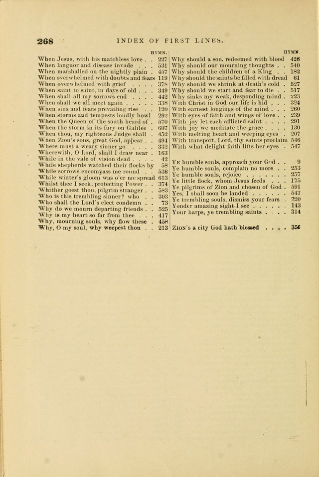 Hymn and Tune Book for Use in Old School or Primitive Baptist Churches page 268