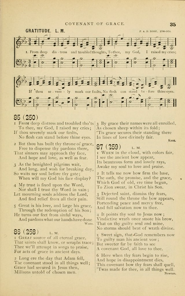Hymn and Tune Book for Use in Old School or Primitive Baptist Churches page 35