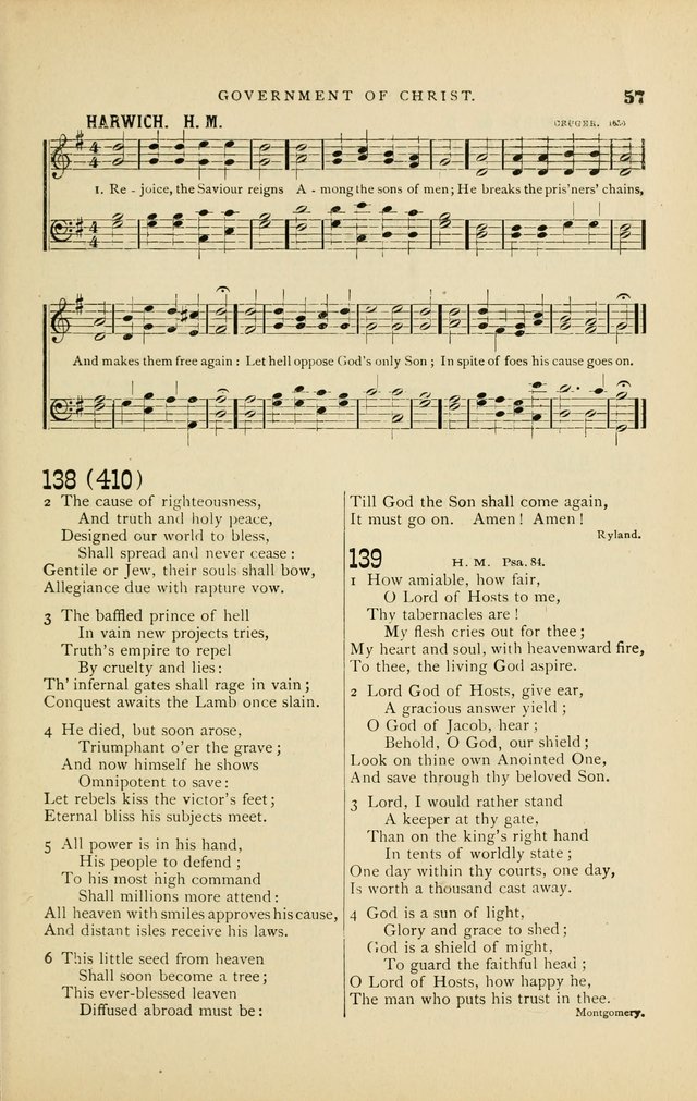 Hymn and Tune Book for Use in Old School or Primitive Baptist Churches page 57