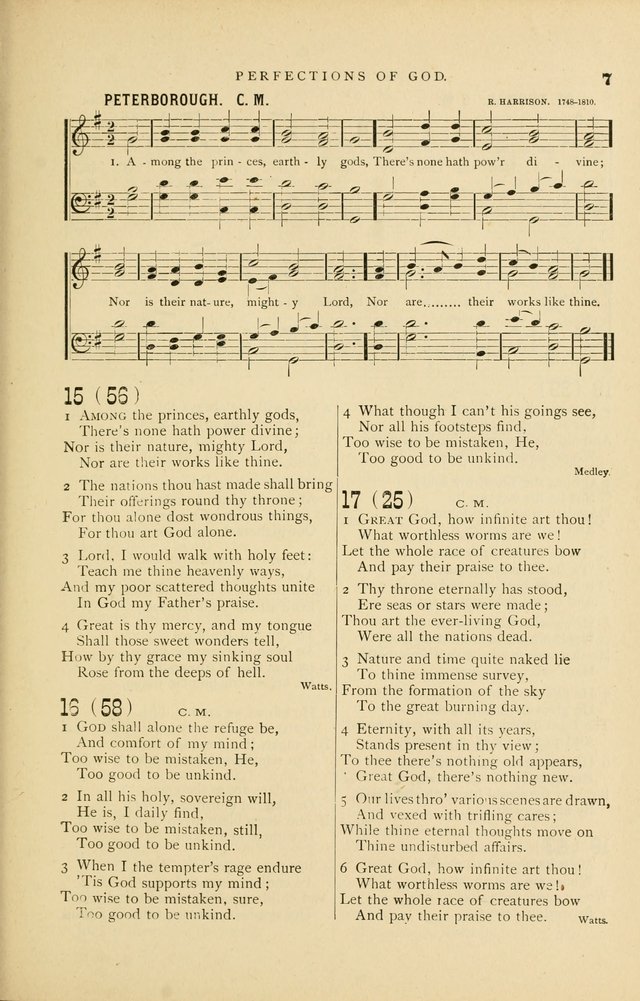 Hymn and Tune Book for Use in Old School or Primitive Baptist Churches page 7