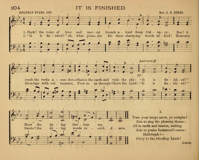 The Hymnary with Tunes: a collection of music for Sunday schools page 104