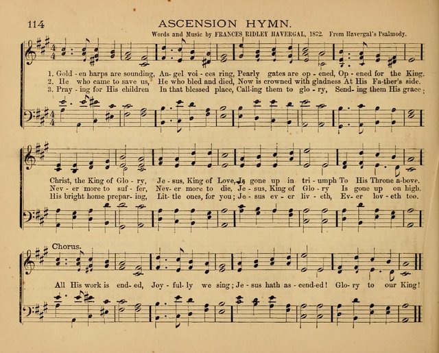 The Hymnary with Tunes: a collection of music for Sunday schools page 114