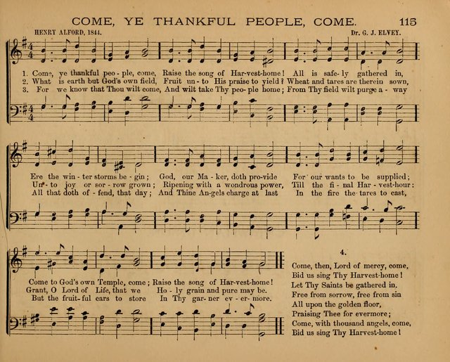 The Hymnary with Tunes: a collection of music for Sunday schools page 115