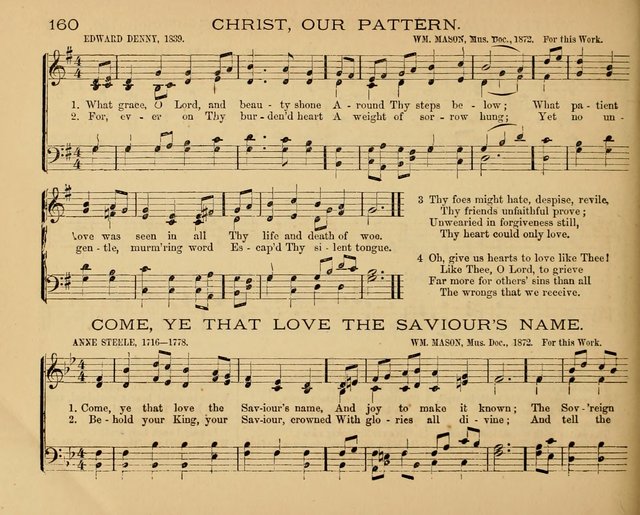 The Hymnary with Tunes: a collection of music for Sunday schools page 160