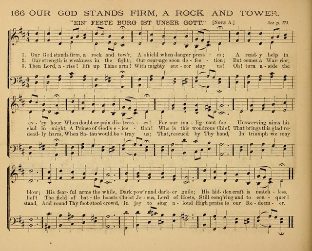The Hymnary with Tunes: a collection of music for Sunday schools page 166