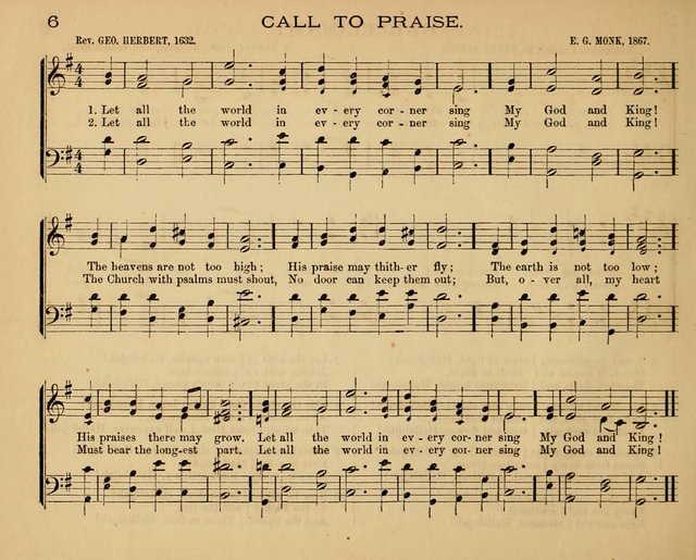 The Hymnary with Tunes: a collection of music for Sunday schools page 6