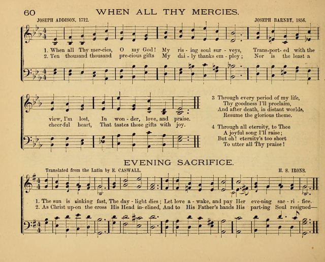 The Hymnary with Tunes: a collection of music for Sunday schools page 60