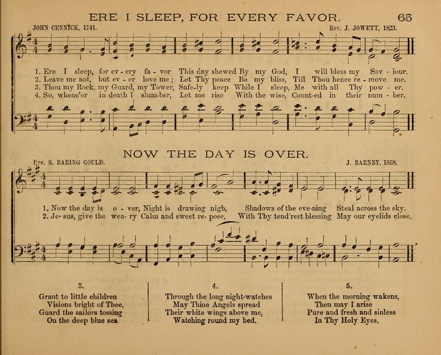 The Hymnary with Tunes: a collection of music for Sunday schools page 65
