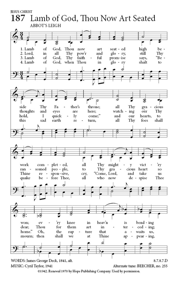 Hymns to the Living God page 151