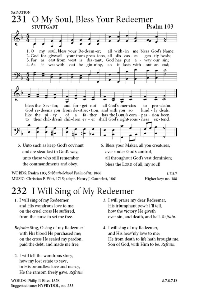 Hymns to the Living God page 187
