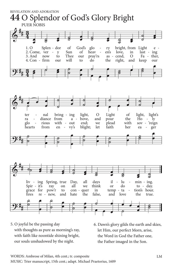 Hymns to the Living God page 33