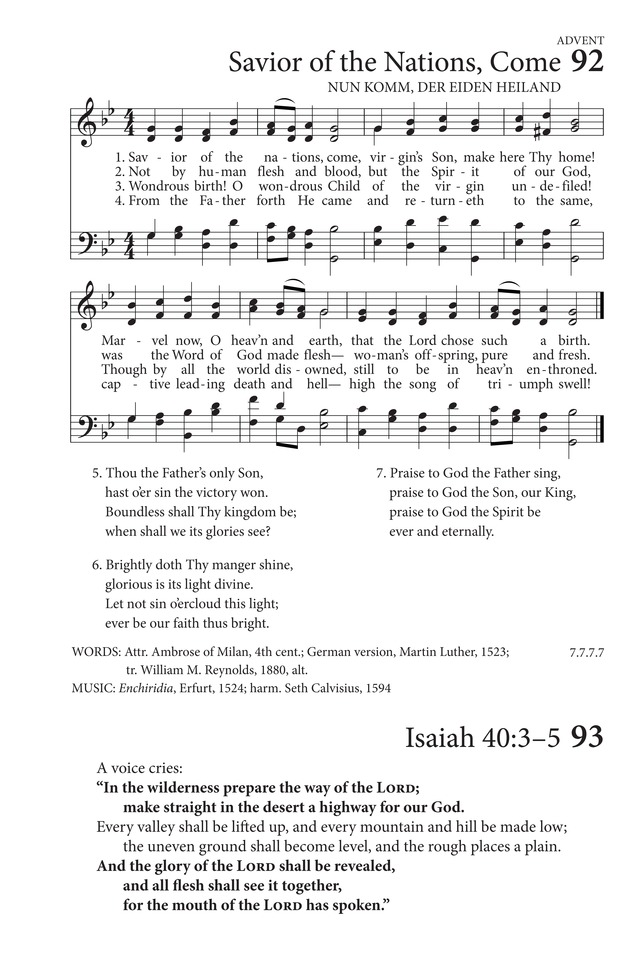 Hymns to the Living God page 72