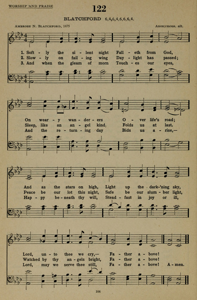 Hymns of the United Church page 106