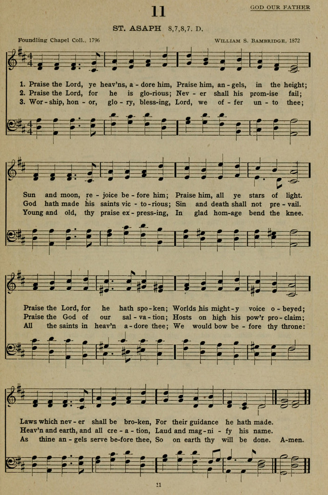 Hymns of the United Church page 11
